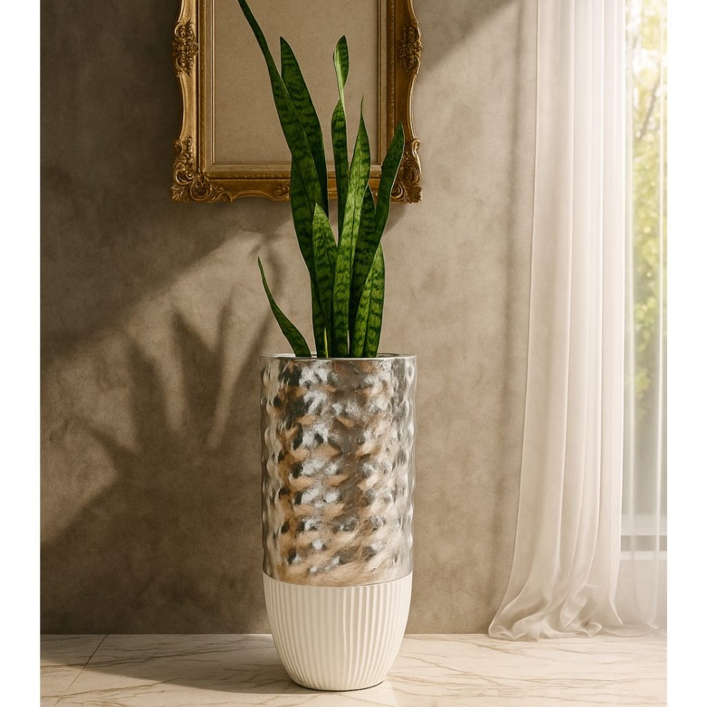 Silver Venus Planter